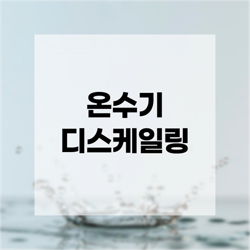 [맥스케어] 온수기 디스케일링